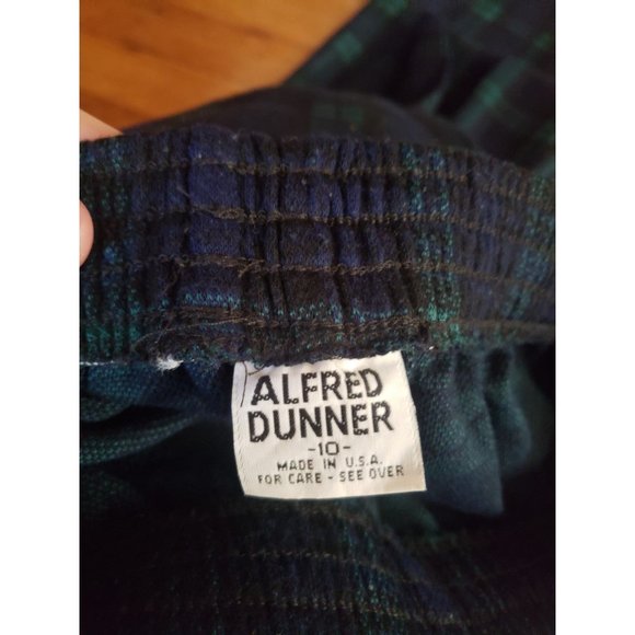 80s/90s Blue and Green Plaid Stirrup‎ Pants - Picture 4 of 4